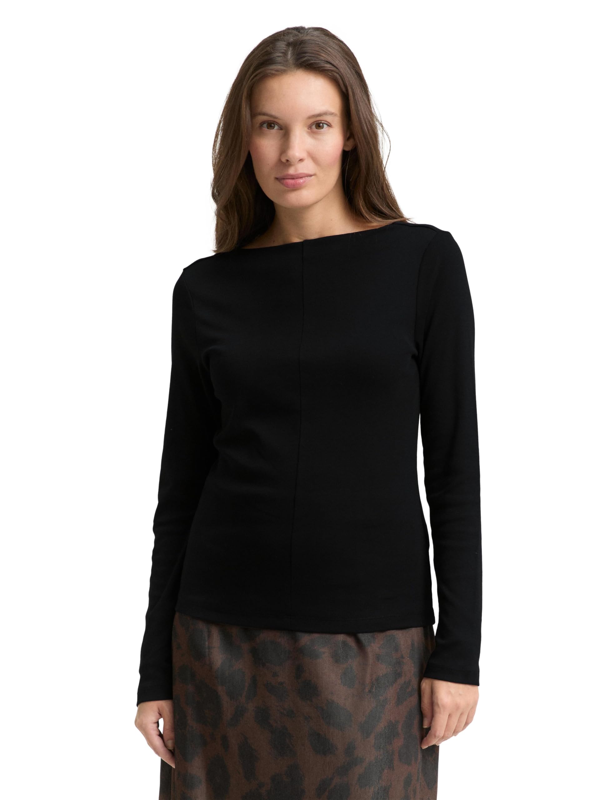 Tom Tailor Damen 1048952 Slim Fit Langarmshirt (1er Pack)