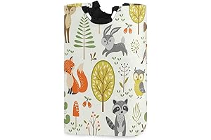 3 Sprouts Laundry Hamper Bucket: Adorable Woodland Adventure for Laundry Days