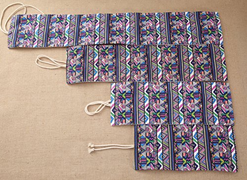 Estojo de lápis enrolado ELonglin com 36/48/72/108 compartimentos, para artistas, viagem, portátil,