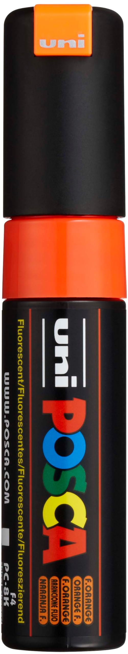 Uni-Ball Posca Broad Chisel Tip Marker - Fluorescent Orange