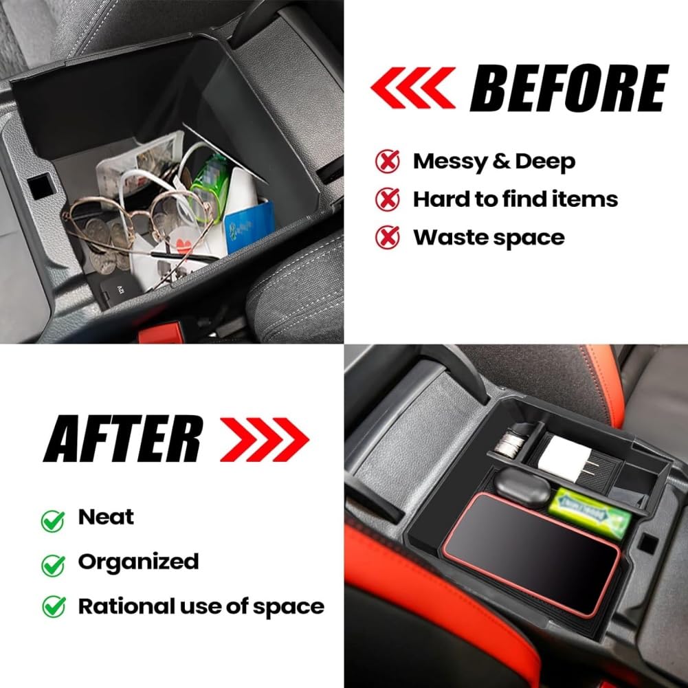 Organizer Console Centrale Per Ford Ranger 2023-2024 - Con Portamonete E Portaoggetti - Foto 8