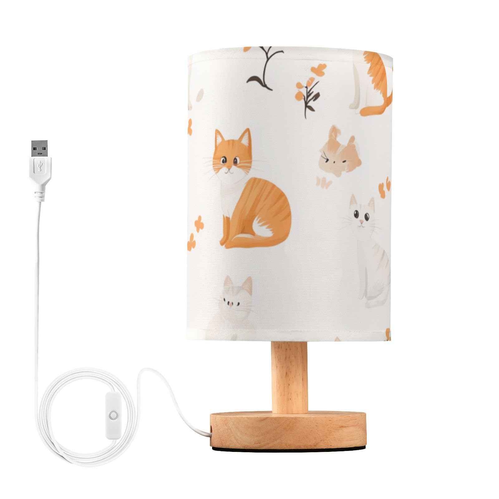 Led Night Light Led Lamps Soft Light Cute Curl Cats White Lamps for Small Spaces Living Room