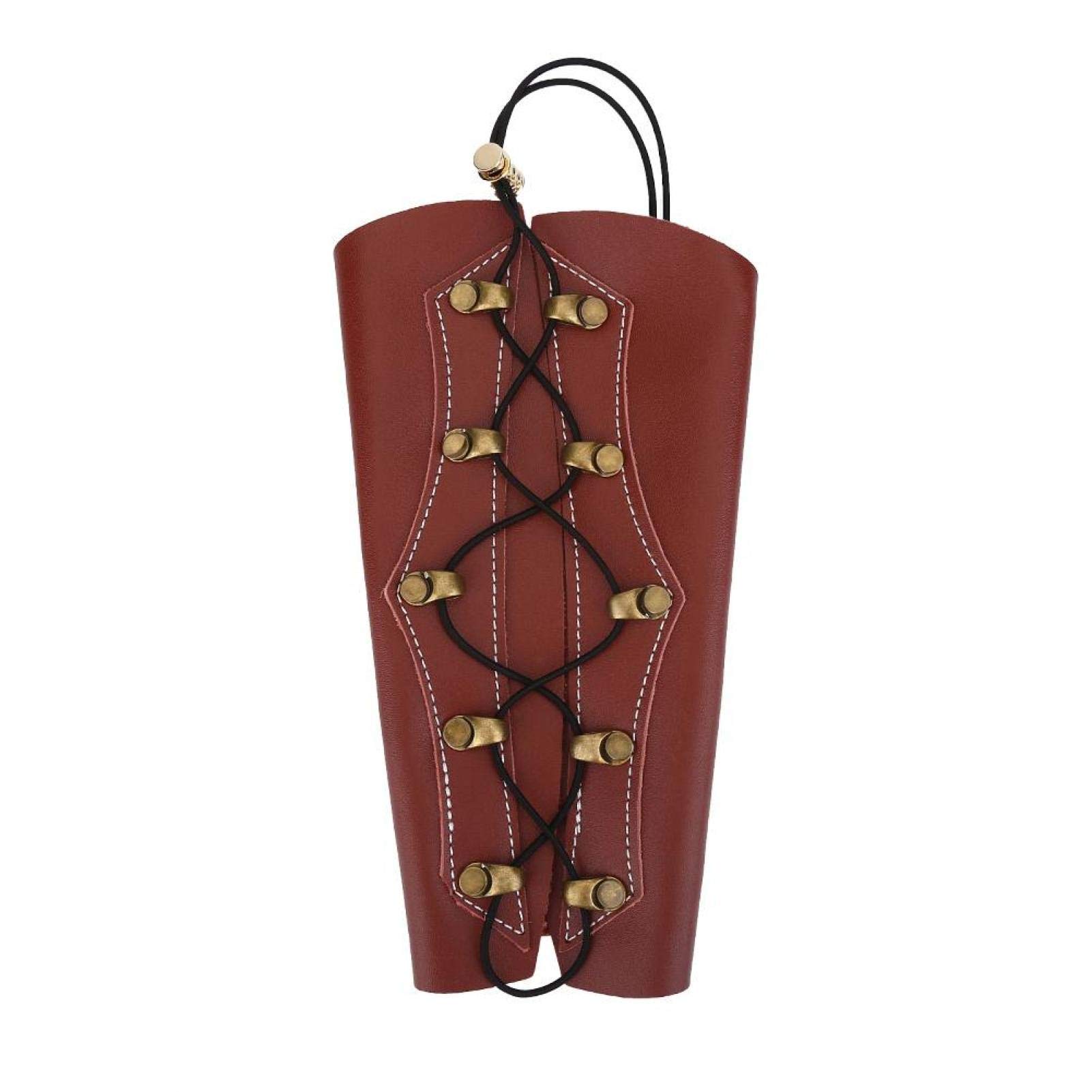 Armbeschermer Boogschieten, duurzame armbescherming Verstelbare boogschieten Armbeschermers Armbeschermer bescherming Tackle accessoire voor boogschieten Schieten(Bruin