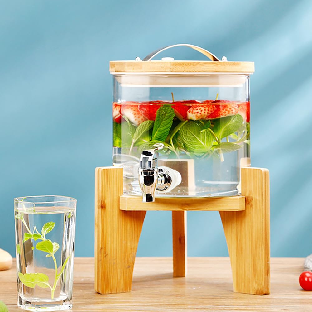 Distributeur de boissons pour réfrigérateur en verre bocal parfait pour vos repas de famille