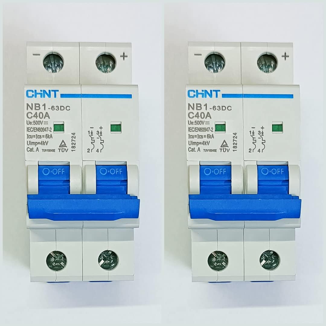 500V 40A DC MCB - 2 Pieces