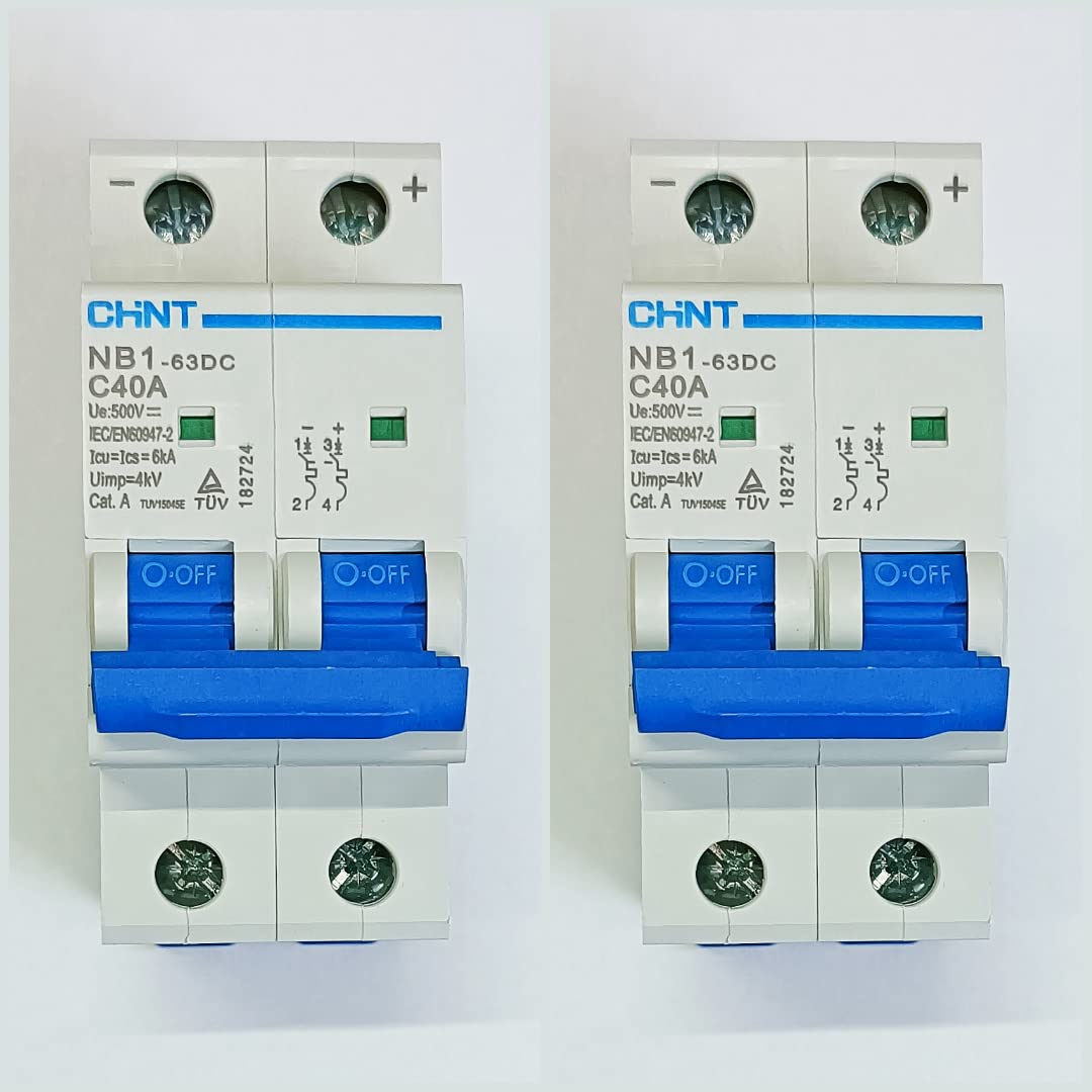 CHINT 500V 40A DC MCB - 2 Pieces