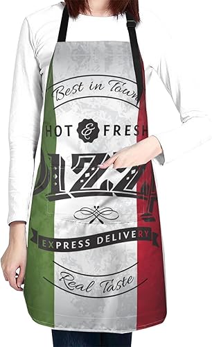 Miniatura 2 de Divertido delantal ajustable para barbacoa para mujeres y hombres, regalos de cumpleaños, parrilla, cocinero, babero, 2 bolsillos