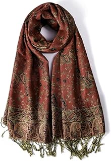 جيني وشاح / شال / حجاب صوف كشميري 100%