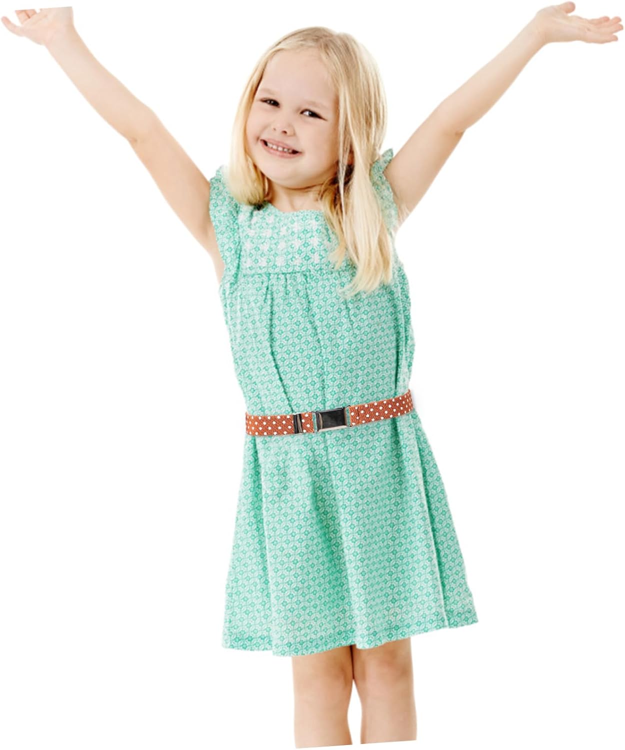 Veemoon 4pcs Chic Elastic Waist Belts for Boys Girls Boys and Girls Belts Buckle for Dress Skirt