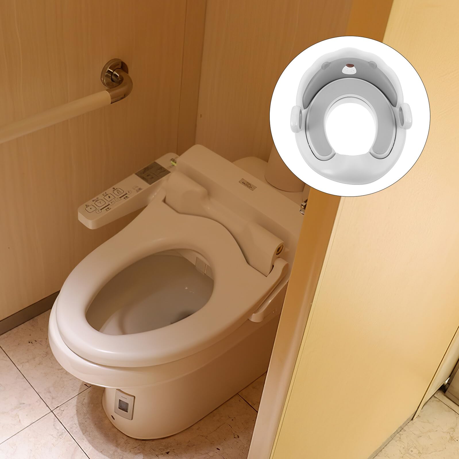 Sedile Riduttore Wc per Ragazzo Ragazza, Ergonomico, Antiscivolo, Maniglia