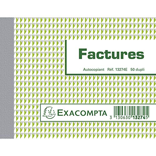 Exacompta, Manifolds Factures, 50 hojas autocopiants – bajo película