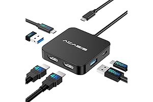 USB C Docking Station with Dual HDMI Ports, Enhance Your Productivity with ACASIS