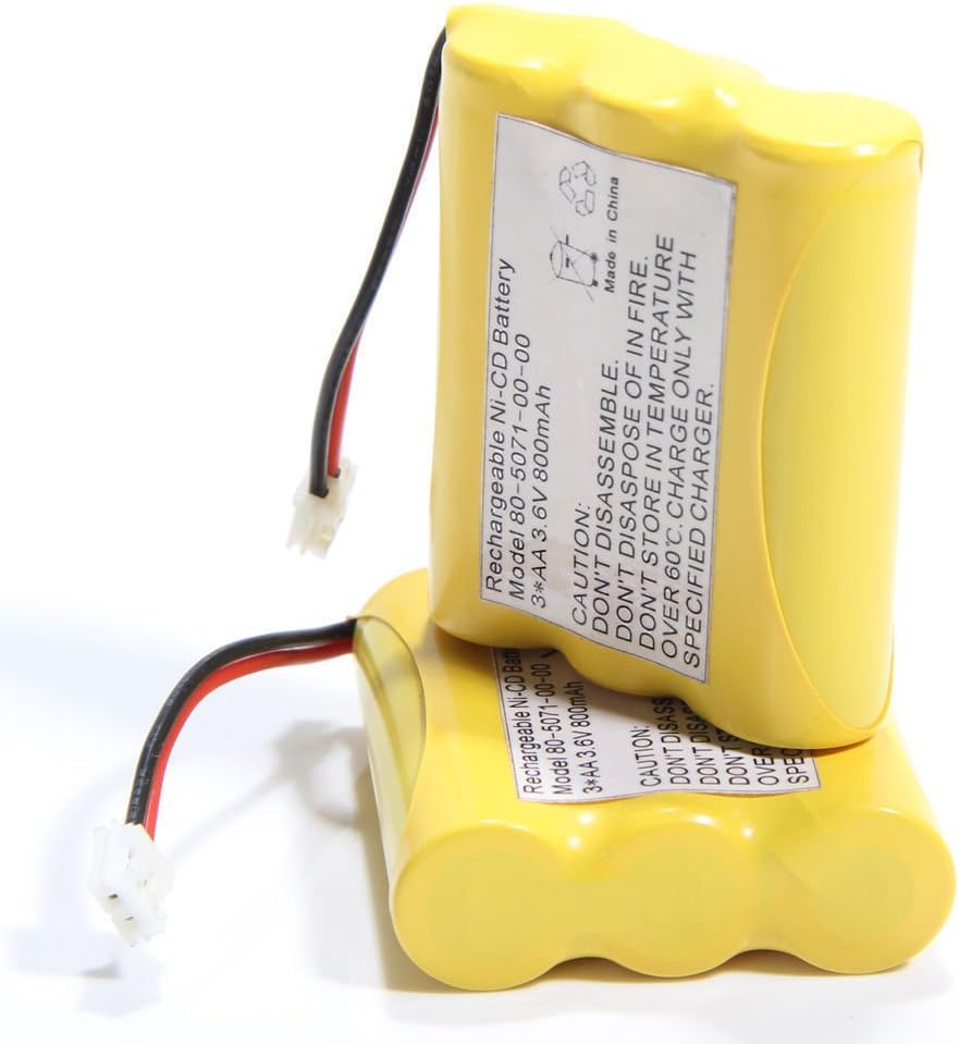 2 Pack Replacement Battery for V-tech Rechargeable Cordless Phone 80-5071-00-00 (800mAh 3 .6V)