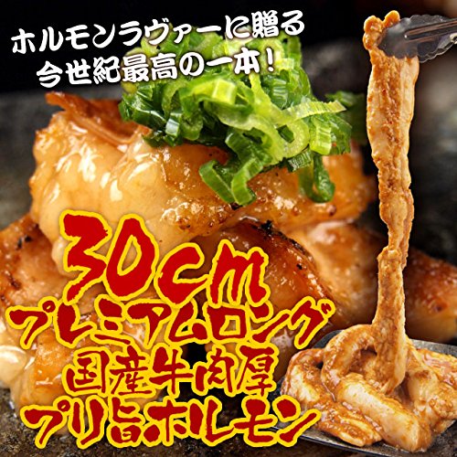 ロングカット国産牛小腸！肉厚プリ旨 味噌漬ホルモン【500g 約2-3人前】（焼き肉/BBQ/バーベキュー/国産/牛小腸/ホルモン焼き/まるちょう）のサムネイル