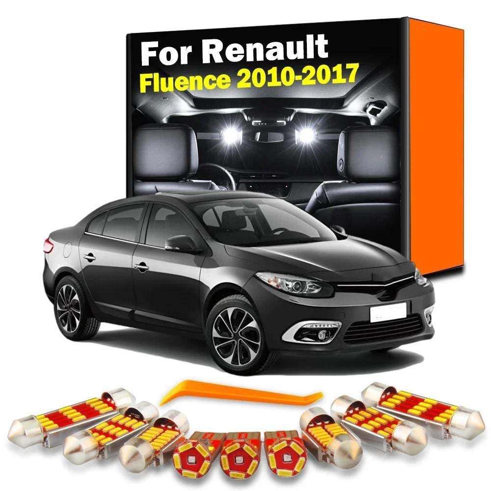 Luces LED de interior para Renault Fluence 2010-2017: kit de 11 bombillas de techo 7