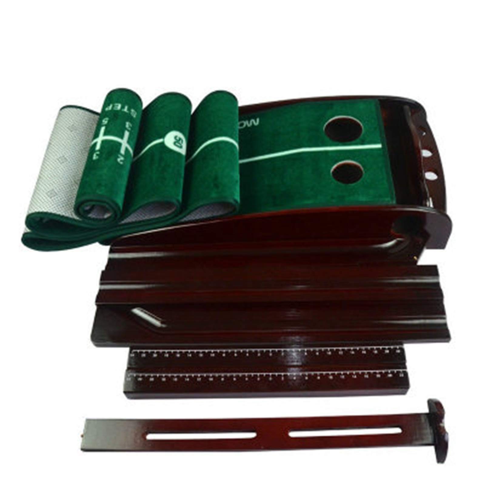 Portabile giochi da golf indoor / esterno, Indoor Golf Putting Practice Mat Red 250-300x30-40CM Artificial Turf