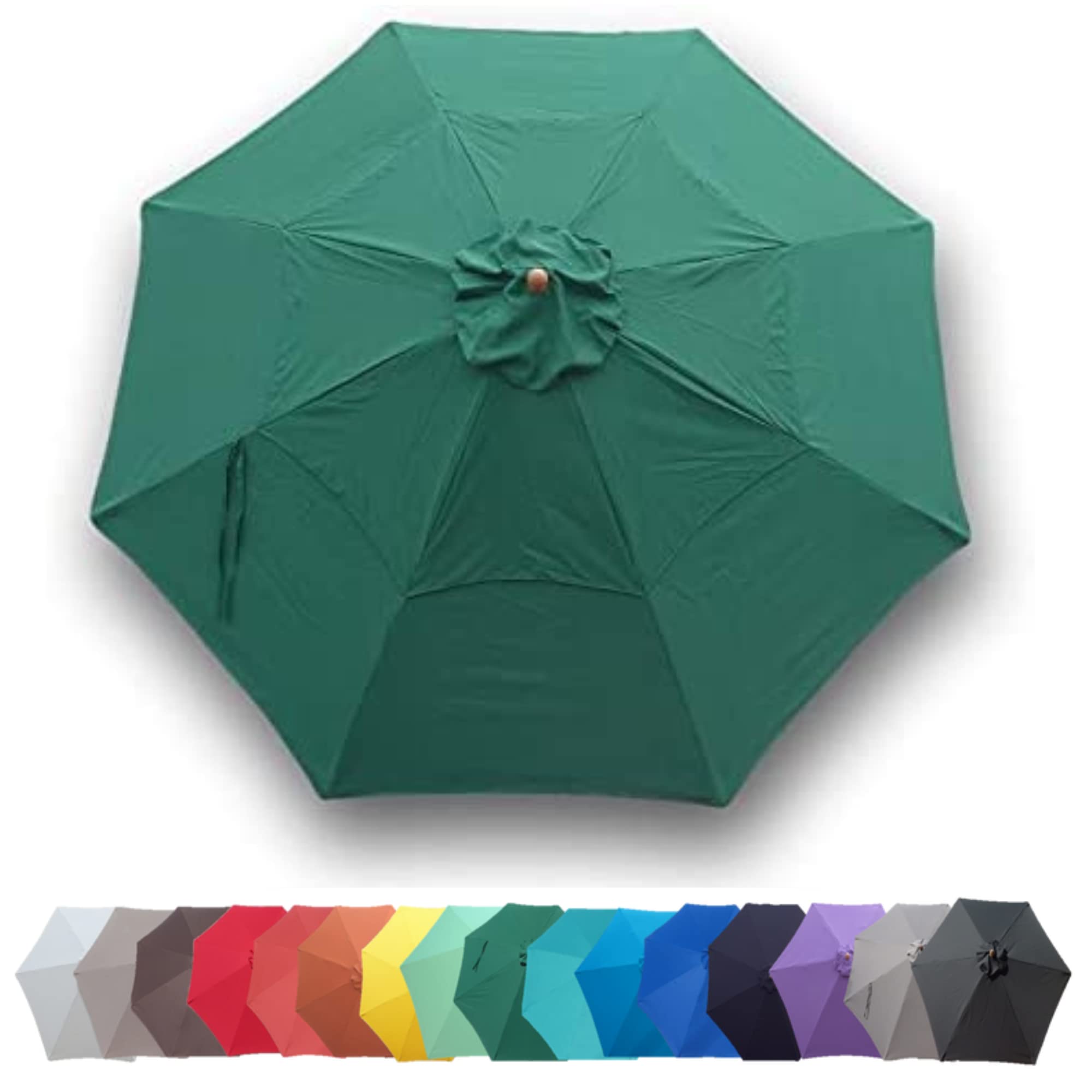 Amazon.com : FORMOSA - 11ft Market Patio Umbrella Canopy - 8 Ribs Top Fabric Replacement in Green - 600D UV Protective and Water Resistant Fabric Cloth - Double Vented Replacement Canopy for Amazon.com : FORMOSA - 11ft Market Patio Umbrella Canopy - 8 Ribs Top Fabric Replacement in Green - 600D UV Protective and Water Resistant Fabric Cloth - Double Vented Replacement Canopy for