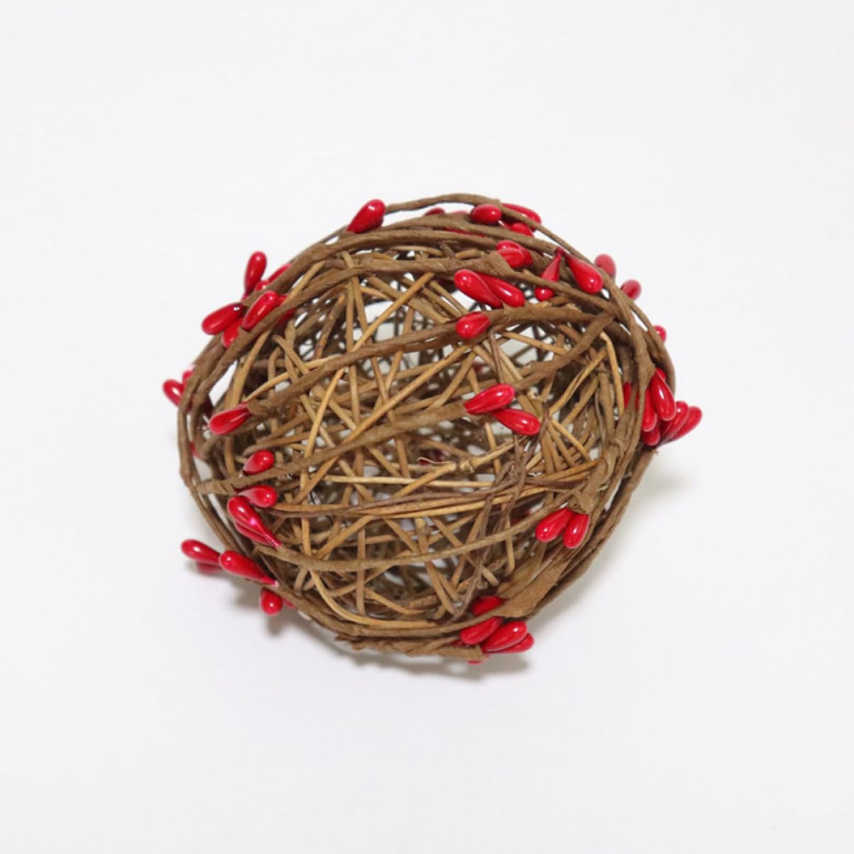 3 Series Guirnalda De Baya Roja Artificial para Decoración Navideña DIY Rattan Simulado De Baya Roja Adornos De Navidad para Interiores Y Exteriores Metros De 4 Piezas X 3