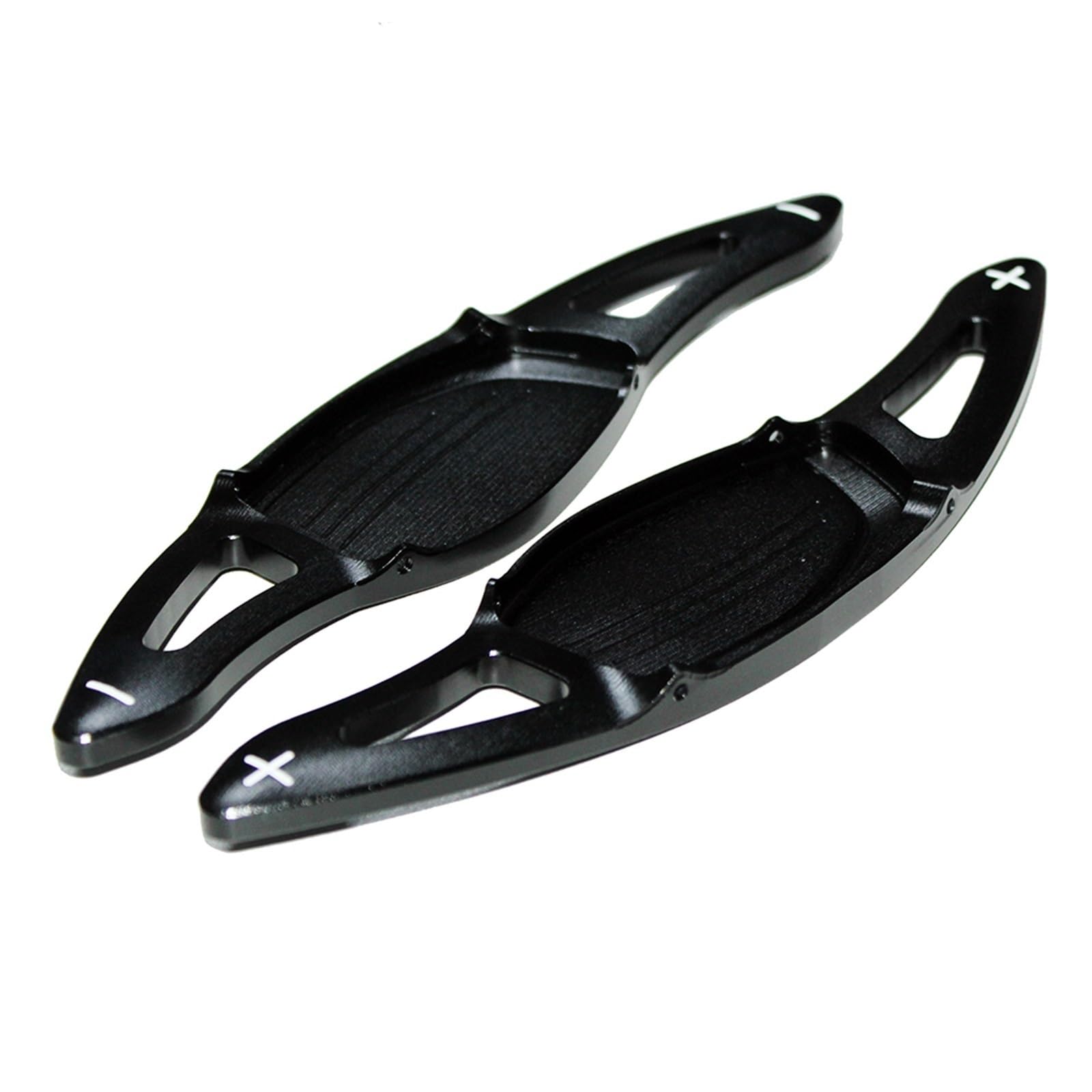 Caqrbcx Black Paddle Shifter Extensions Compatible With For R8 2016-2018 For Rs3 2017-2018 For Rs4 2018 Steering Wheel Shift Paddle Extension