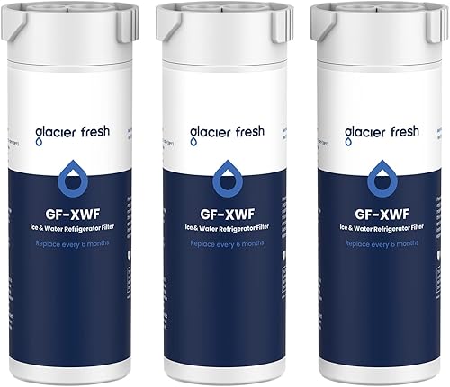 Miniatura 2 de GLACIER FRESH XWF - Repuesto para filtro de agua para refrigerador GE XWF y colector de goteo para refrigerador cortable