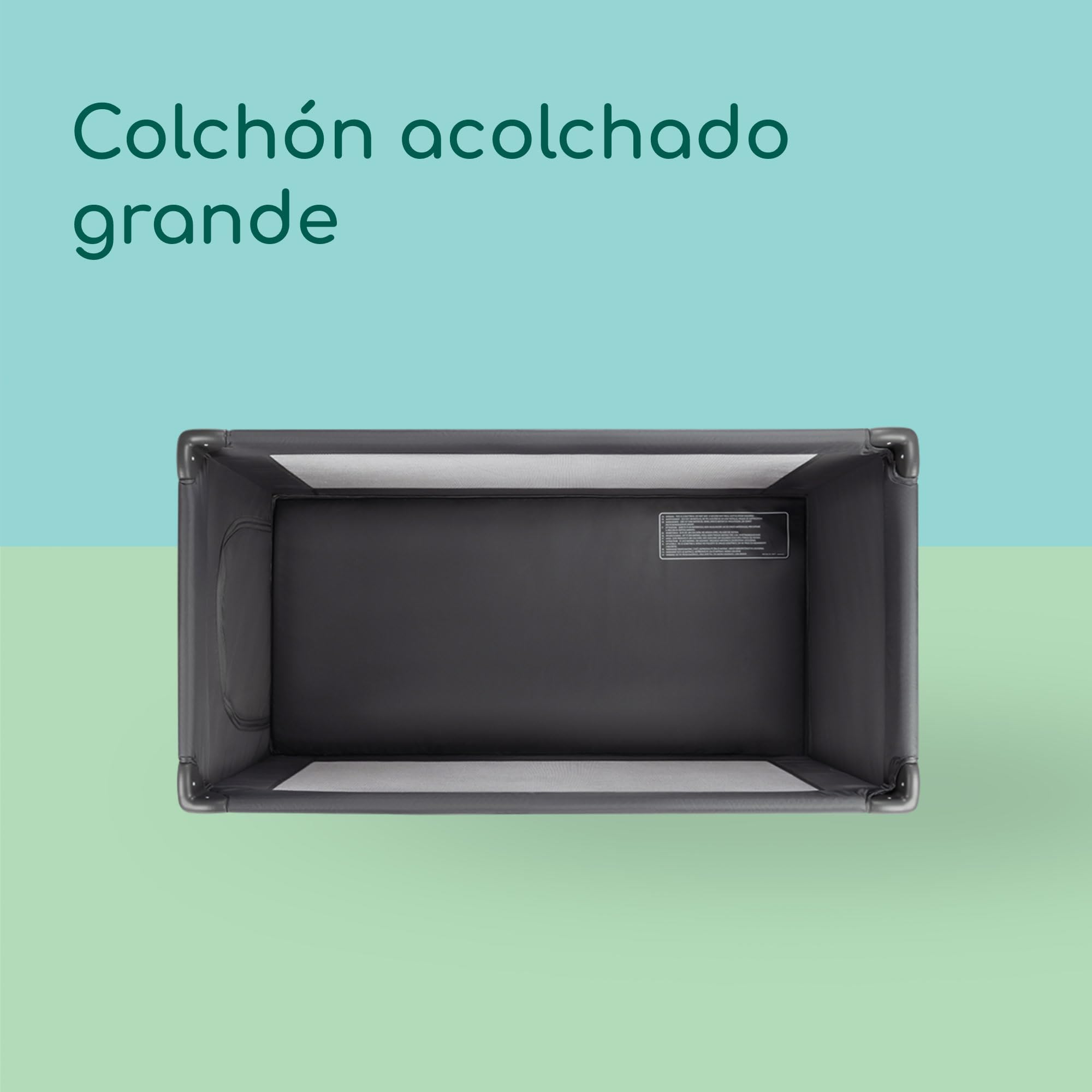 Bebeconfort Sweet Dreams, Cuna de Viaje, 0-3 años (0-15 kg), Cuna de Viaje Ligera y Lista para Viajar, Colchón Grande Acolchado, Ventana de Entrada Lateral, Cierre Compacto fácil, Mineral Graphite