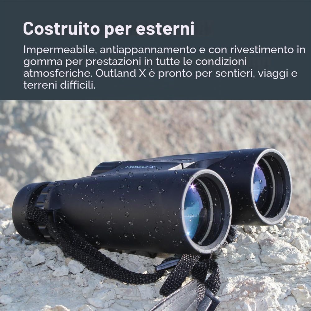 Celestron 71346 8 x 42 Outland X Binocolo, Nero, Outland X 8 x 42 Roof Prism