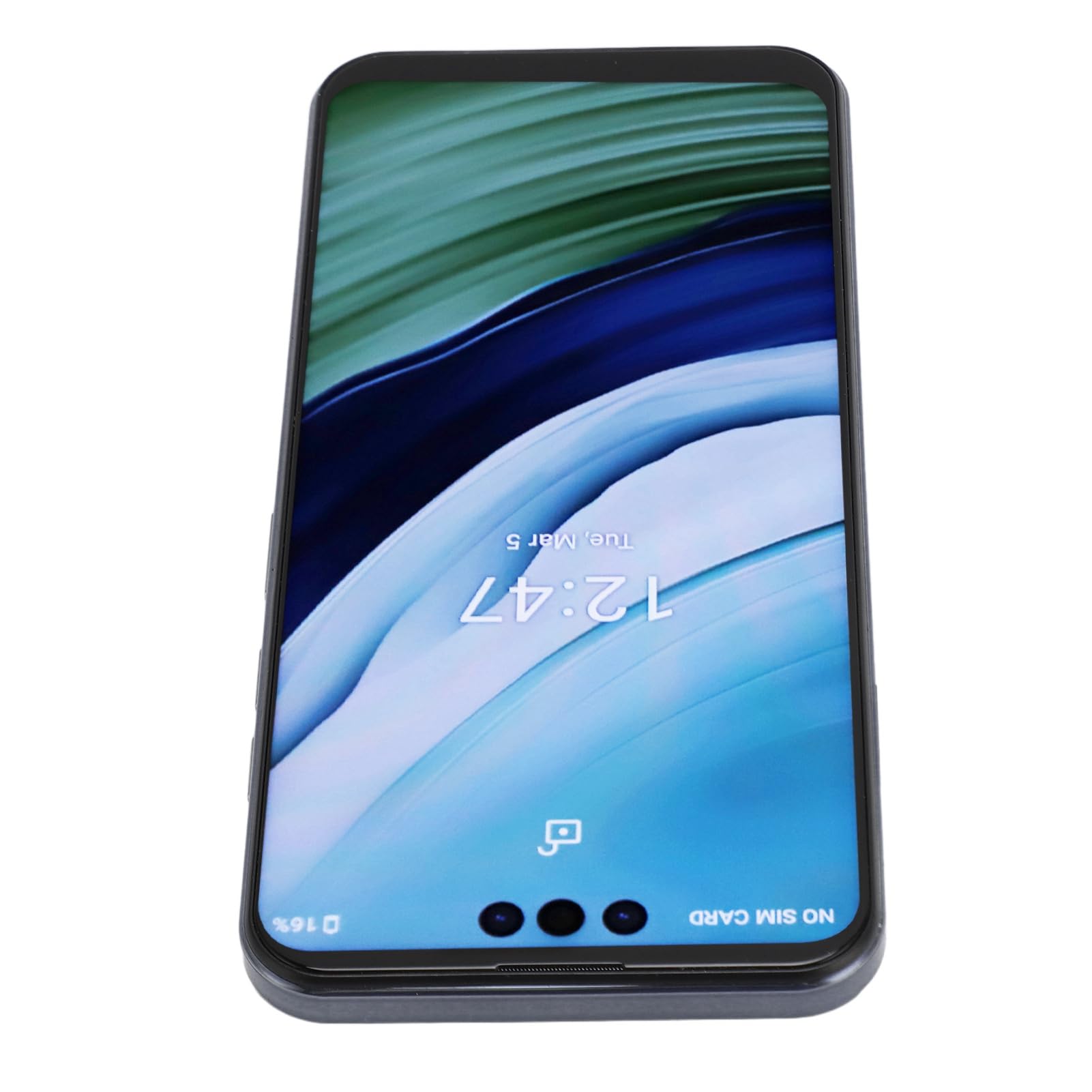 Generic Telefon Odblokowywania Twarzy, Doskonała Reprodukcja Kolorów 6,7 -calowa Ekran HD 16MP PRZEDNI PRZEDNIE 32MP Tylna Kamera Telefon Komórkowy do Oglądania Filmów (BLACK)