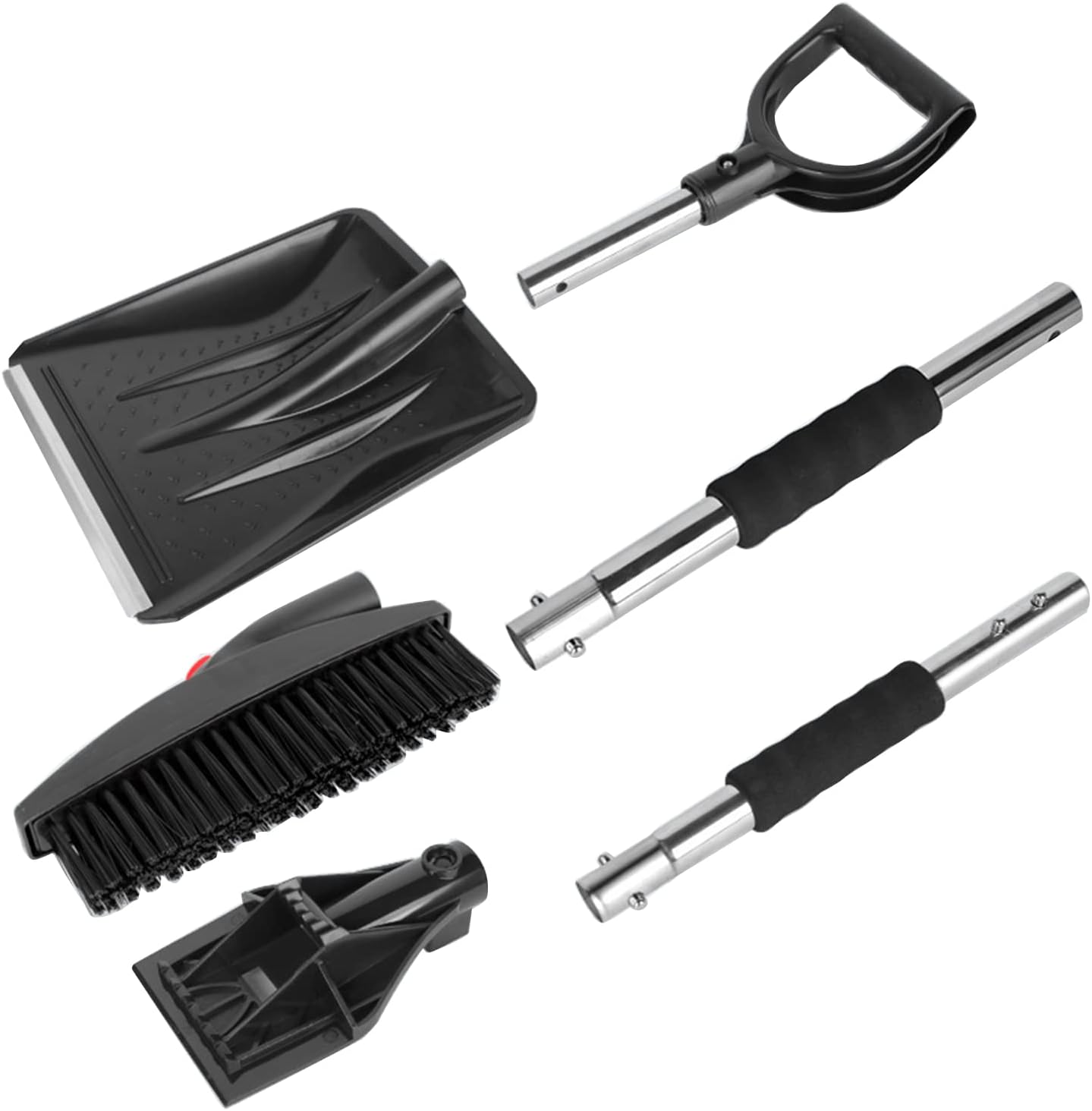 Car Replaceable Heads Portable Snow Removal Shovel Ice Scraper and Car Set