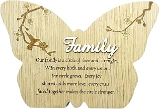 UNIDECO Blended Family Wall Decor, Best Family Gifts, Signs Friends, Butterfly Inspirational Gifts, Butterflies Home Decor, Butterfly Bedroom Decorations, Signs Friends