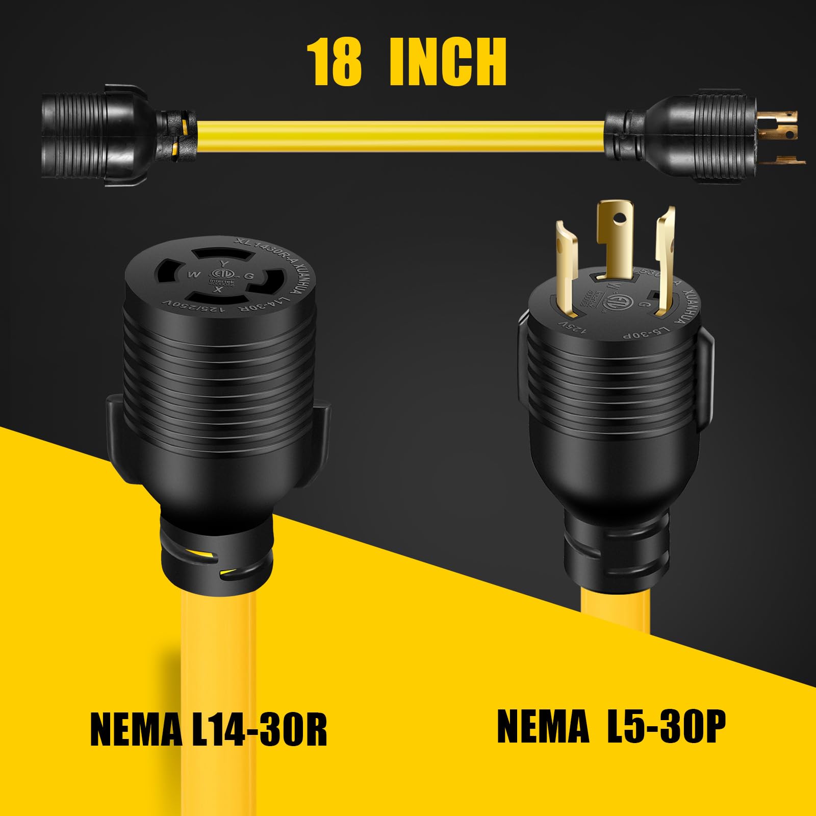 Generator House Adapter Snapklik.com : 30 AMP Generator Transfer Switch Adapter Cord, Heavy ...