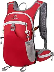 Mochila de Hidratação 2L Premium, Impermeável, com Bolsos Múltiplos e Apito de Emergência para Trilhas, Bike, Corrida, Camel bag