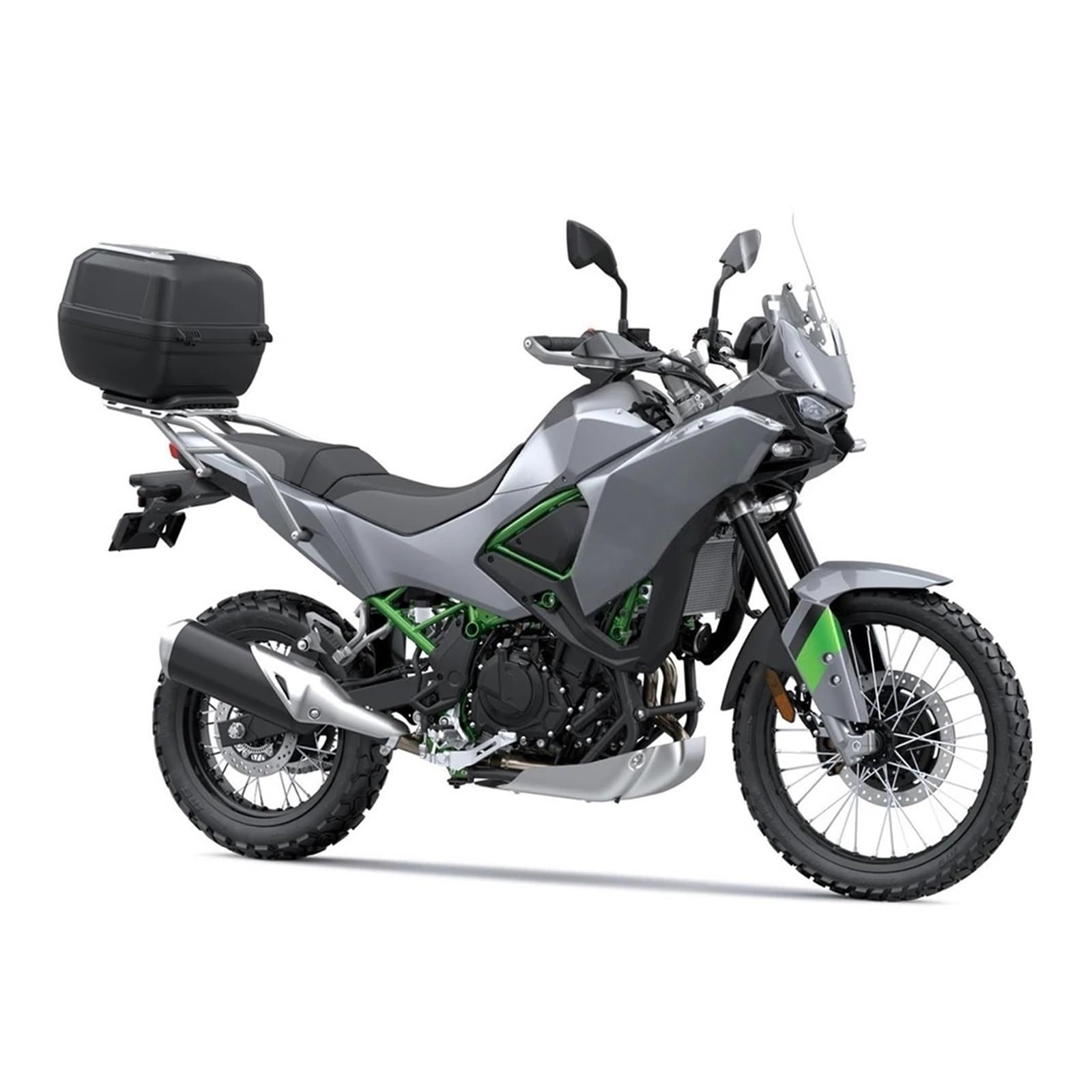 Portaequipajes Traseros para Moto Portaequipajes Trasero para Motocicleta para Kawasaki, alforja de Equipaje Lateral para Soporte de Transporte(Prata)