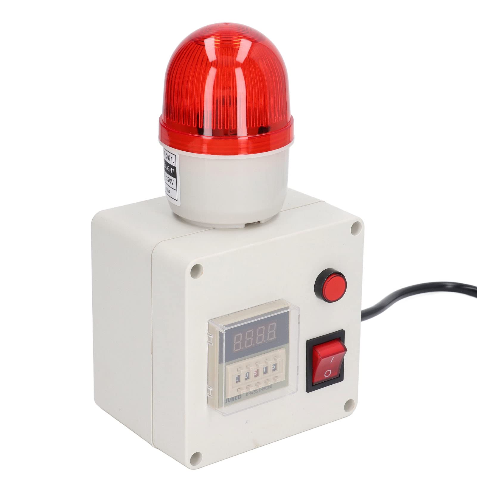 Luz de Retraso de la Sirena de Alarma Luz de Alarma Audio Horn 90dB con Múltiples Temporizaciones Establecidas para la Seguridad Industrial