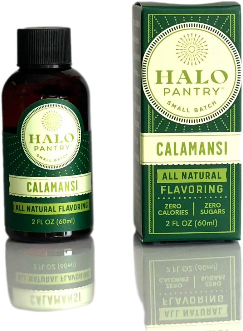 Natural CALAMANSI Flavoring Extract by HALO PANTRY (2oz bottle) | Dye-Free, G...