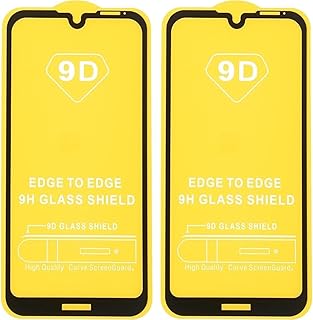 مجموعة من شاشتين حماية من الزجاج بجودة عالية لموبايل هونر بلاي 4T - أسود وشفاف