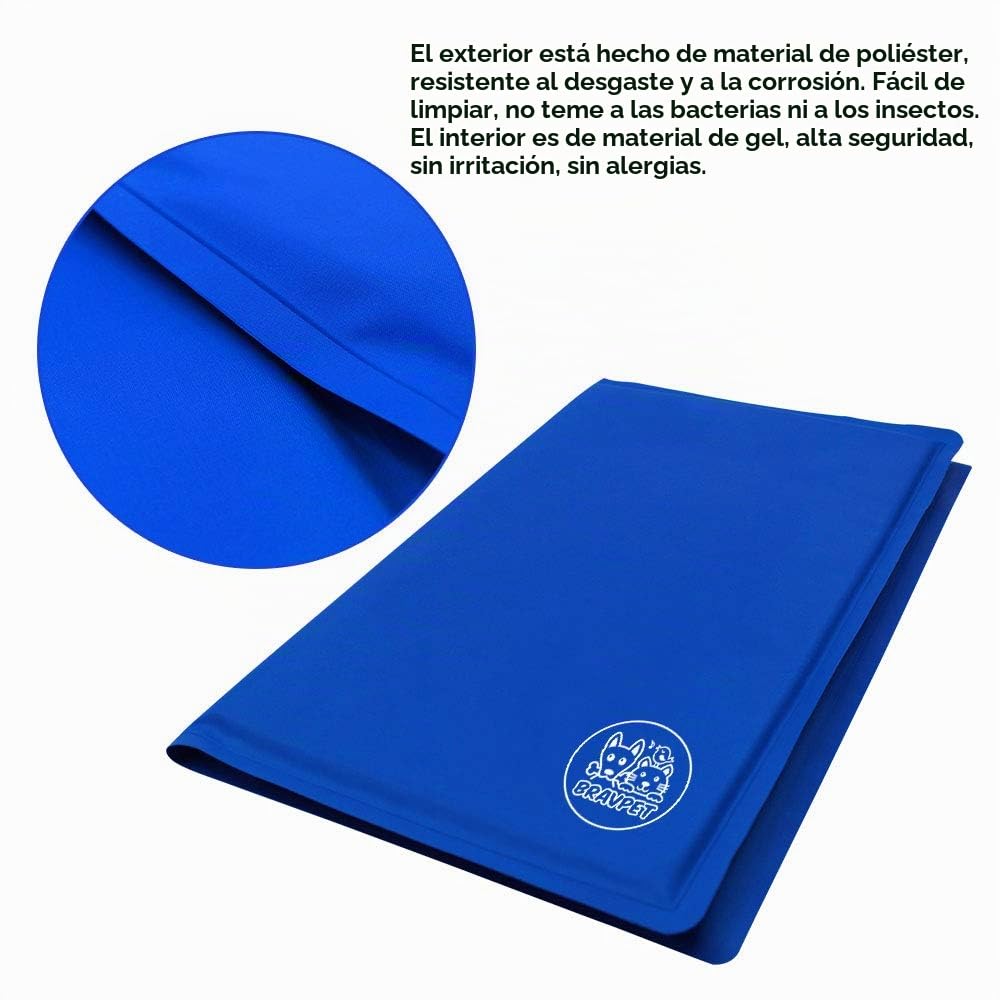 Alfombra Refrescante, Relleno Autorefrigerante para Mascotas, Comodidad para Perros y Gatos (M)