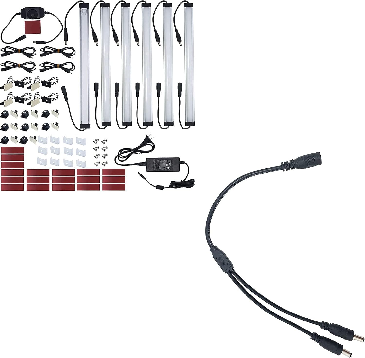 Litever Super Bright Slim Under LED Light Kit (6LightBarKit) 31W Daylight 5000K