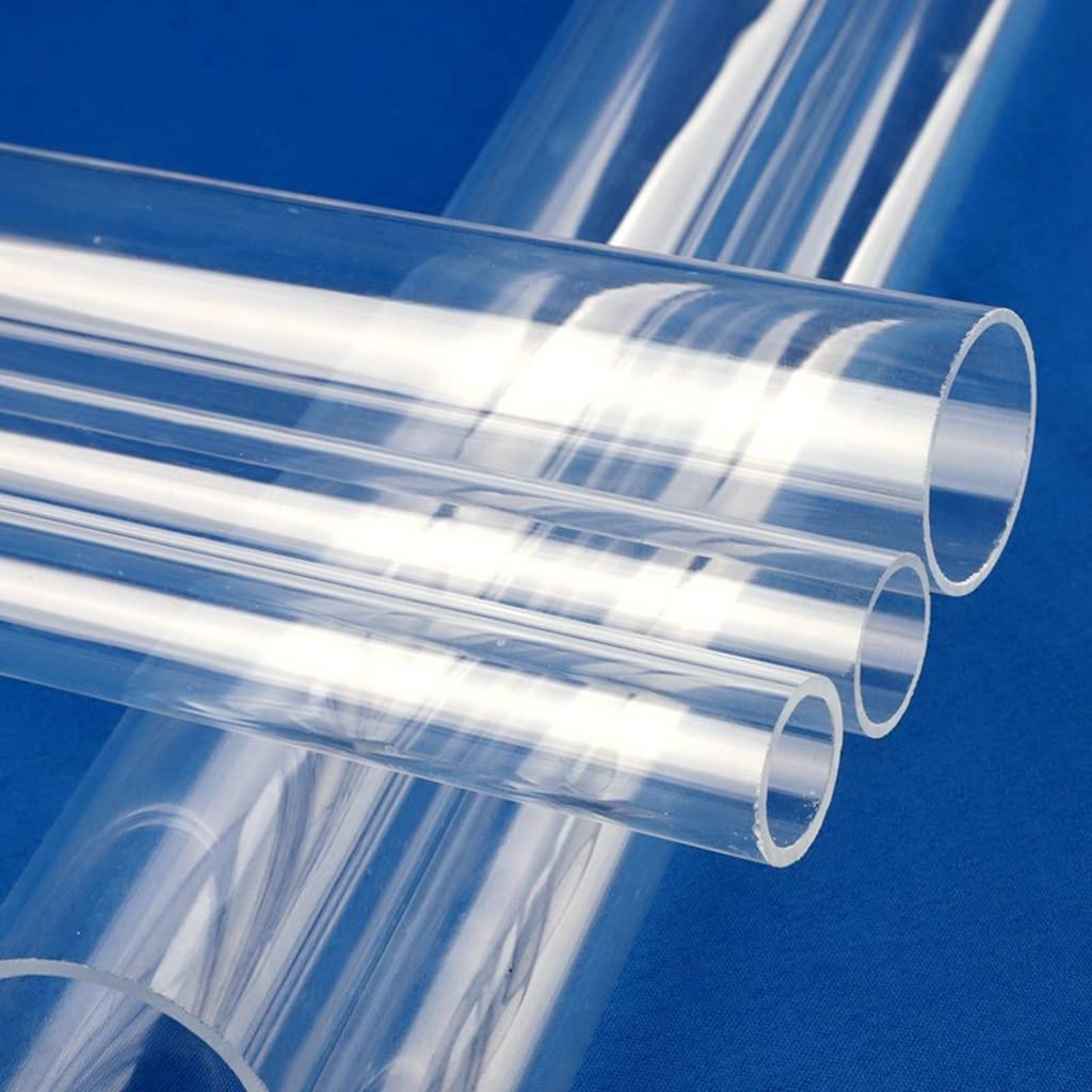 1 szt. 50 cm przezroczysta rura akrylowa – trwała okrągła rura do projektów DIY, akcesoriów akwarystycznych, hydroponiki i dekoracji wnętrz(65mm)
