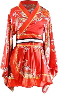 [YuanD] 浴衣 和柄 キャバドレス ハロウィン コスチューム レディース 花柄 着物ミニドレス セクシー 花魁 コスプレ