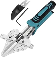 Vista 1 de O'Shine Tijeras de inglete de trinquete de 22.5 grados, reducción de fuerza del 80% para corte angular, moldeado de PVC, madera suave, moldeo