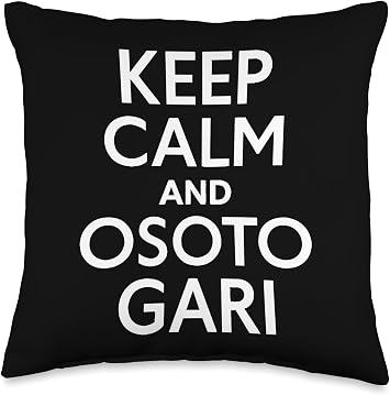 Keep Calm And Osoto Gari Throw Pillow