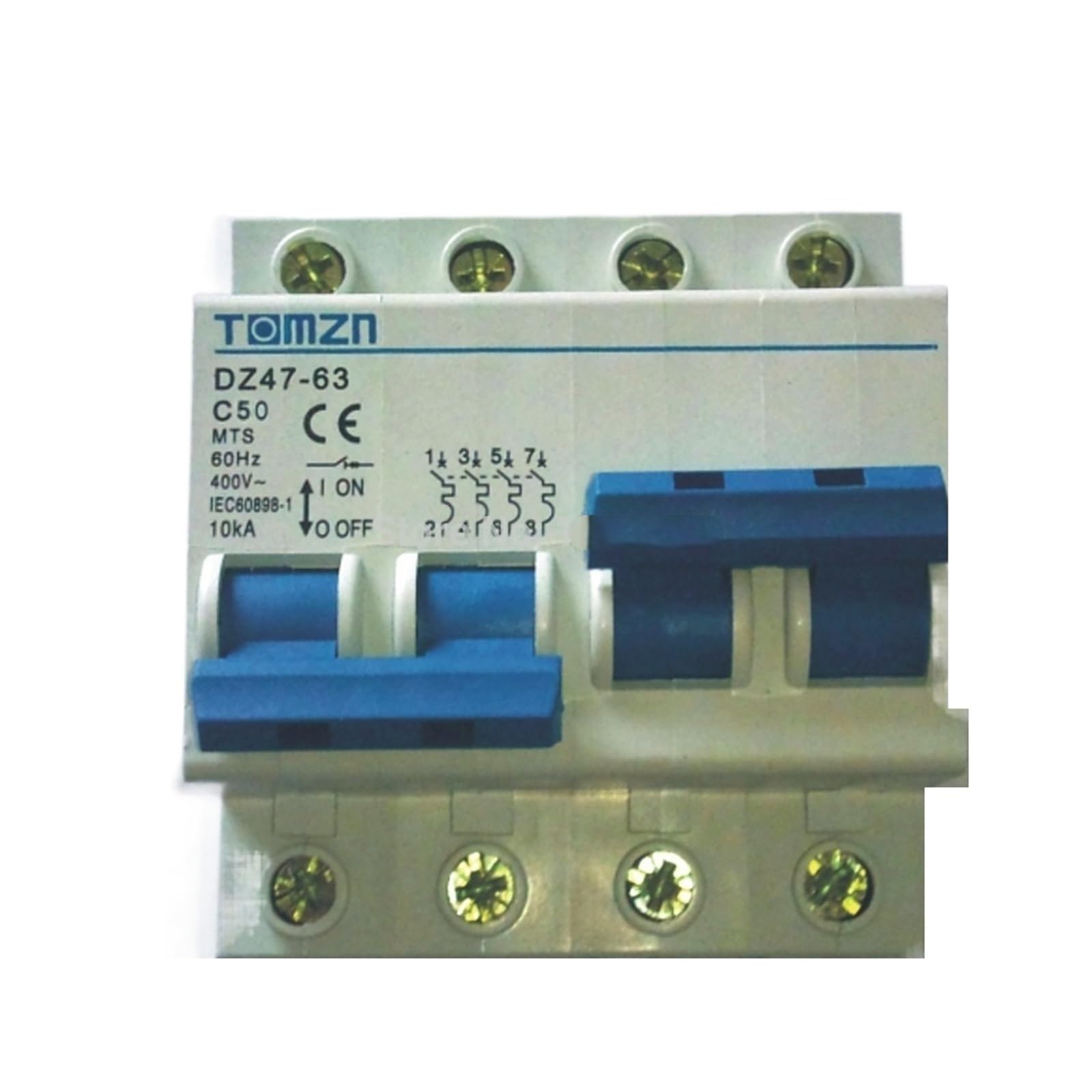 Commutateur de transfert manuel 2P 50A MTS double puissance pour basculement 400V