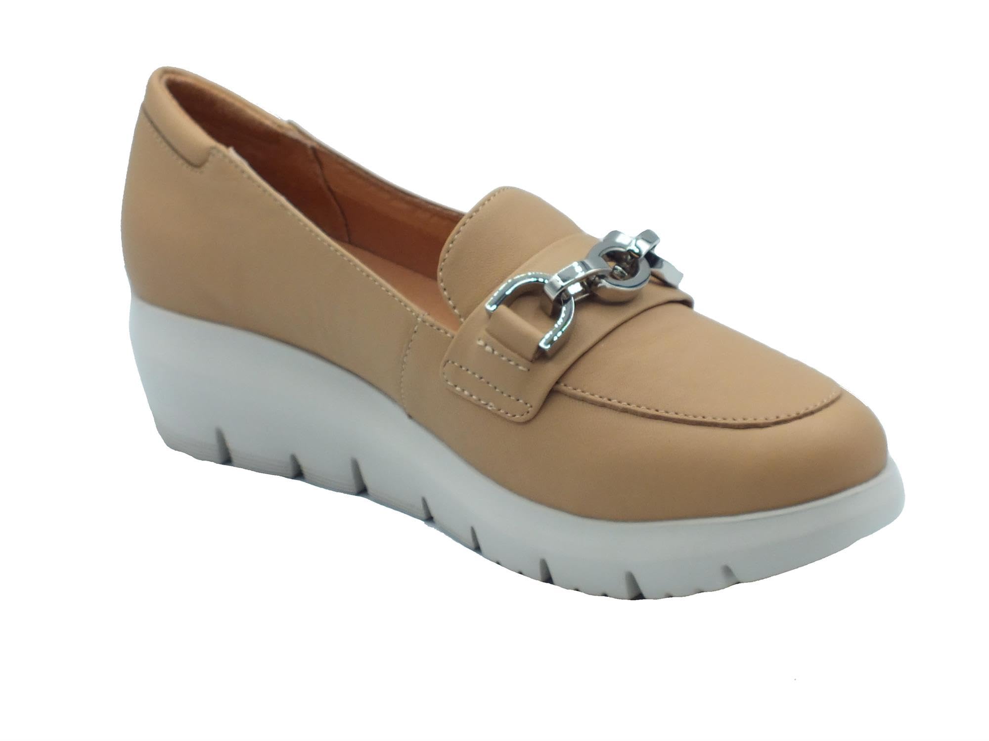 Stonefly 220757 Light Brown Marrone Scarpe Donna Mocassini Catena 39