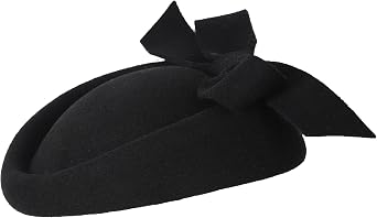 British Style Pillbox Hat Retro Wool Fascinator Wedding Derby Church Party Hats