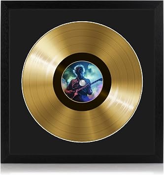 Boldon Framing 12" Vinyl Record Album, Picture Disc Display Frame With Black or White Mount Black Mount