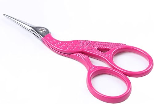 Miniatura 1 de Bihrtc 36 pulgadas acero inoxidable punta afilada clásica cigüeña tijera diseño grúa tijeras de coser DIY herramientas de modista tijeras para