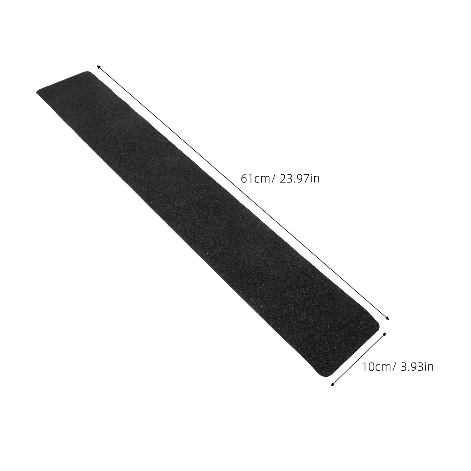 Bande Antidérapante pour Marches 10 Pcs, Pvc Noir, Pré-coupée