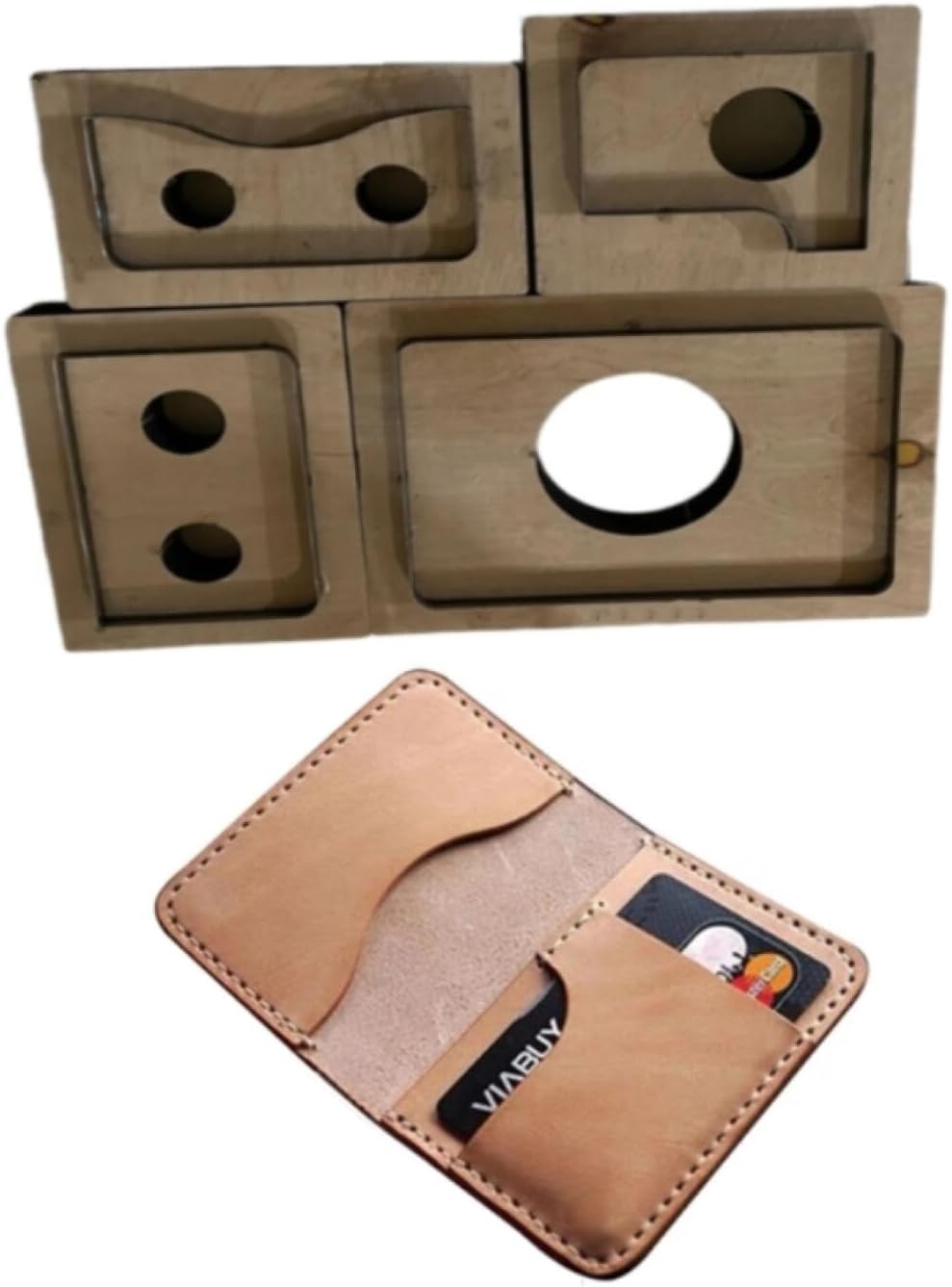YJIUYUANQ Leather Metal Cutting Die DIY Stamping Punching Cutter Alloy Steel for Handmade DIY Leather Craft Mini Wallet Card Holder 153x107mm