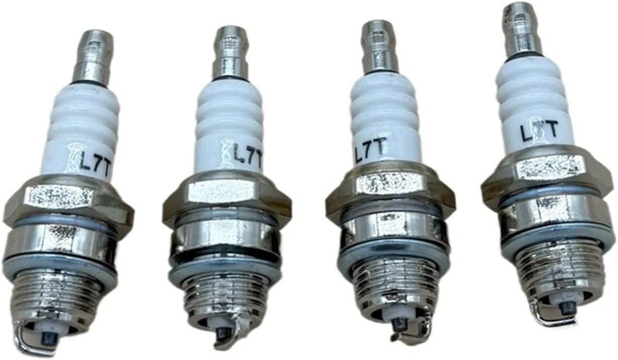 1/2/4pcs L7T Spark Plug for 2 Stroke Pocket Bike BM6A BPMR7A RCJ6Y RCJ7Y WSR5F 33cc-49cc Gasoline Trimmer Chainsaw Brush Cutter(4PCS)