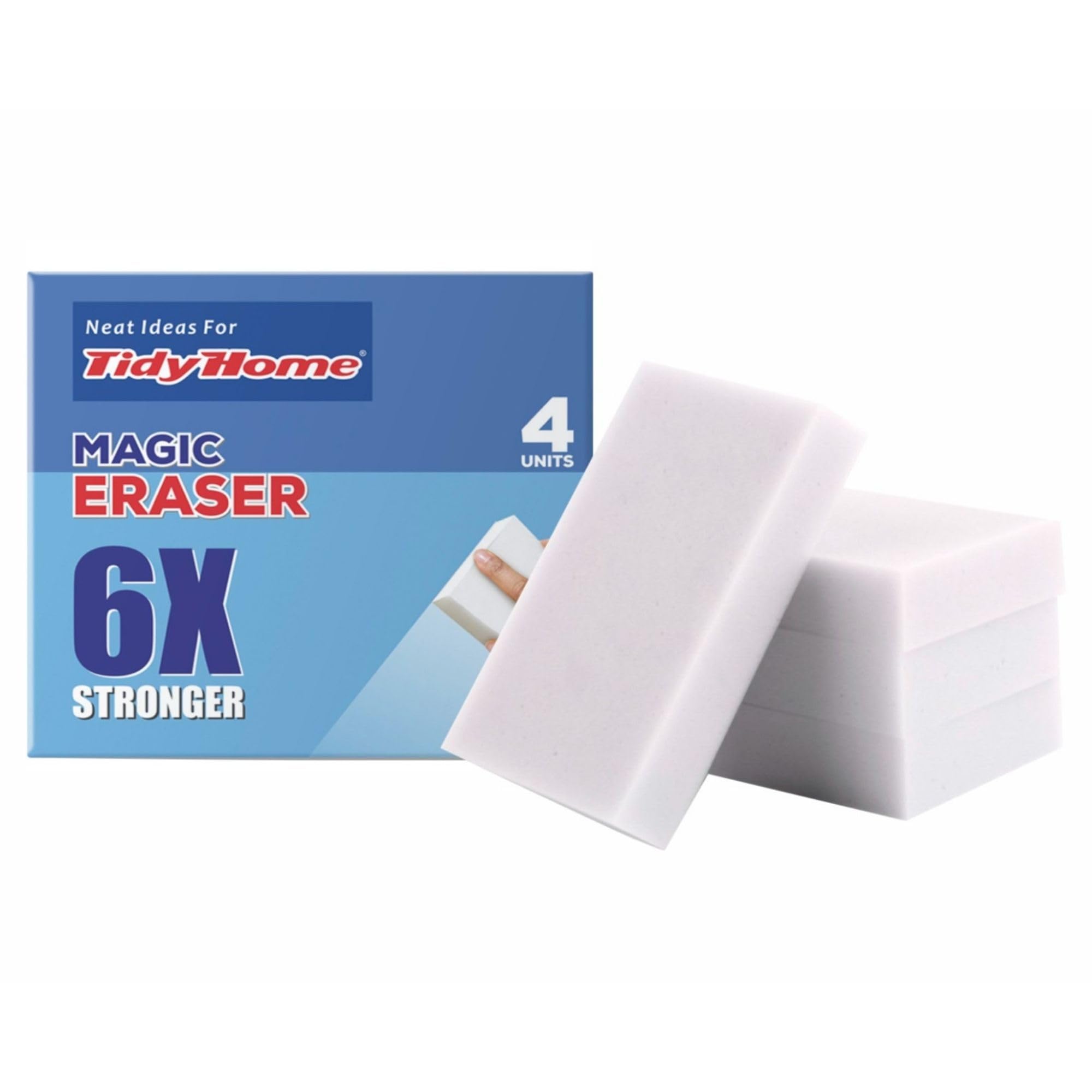 Tidy Home Magic Eraser Multi-Purpose Cleaning Sponge | Pack of 4 for Home, Bathroom & Office, Chemical-Free Cleaning (B0CW3DBTDH) Amazon Price History, Amazon Price Tracker